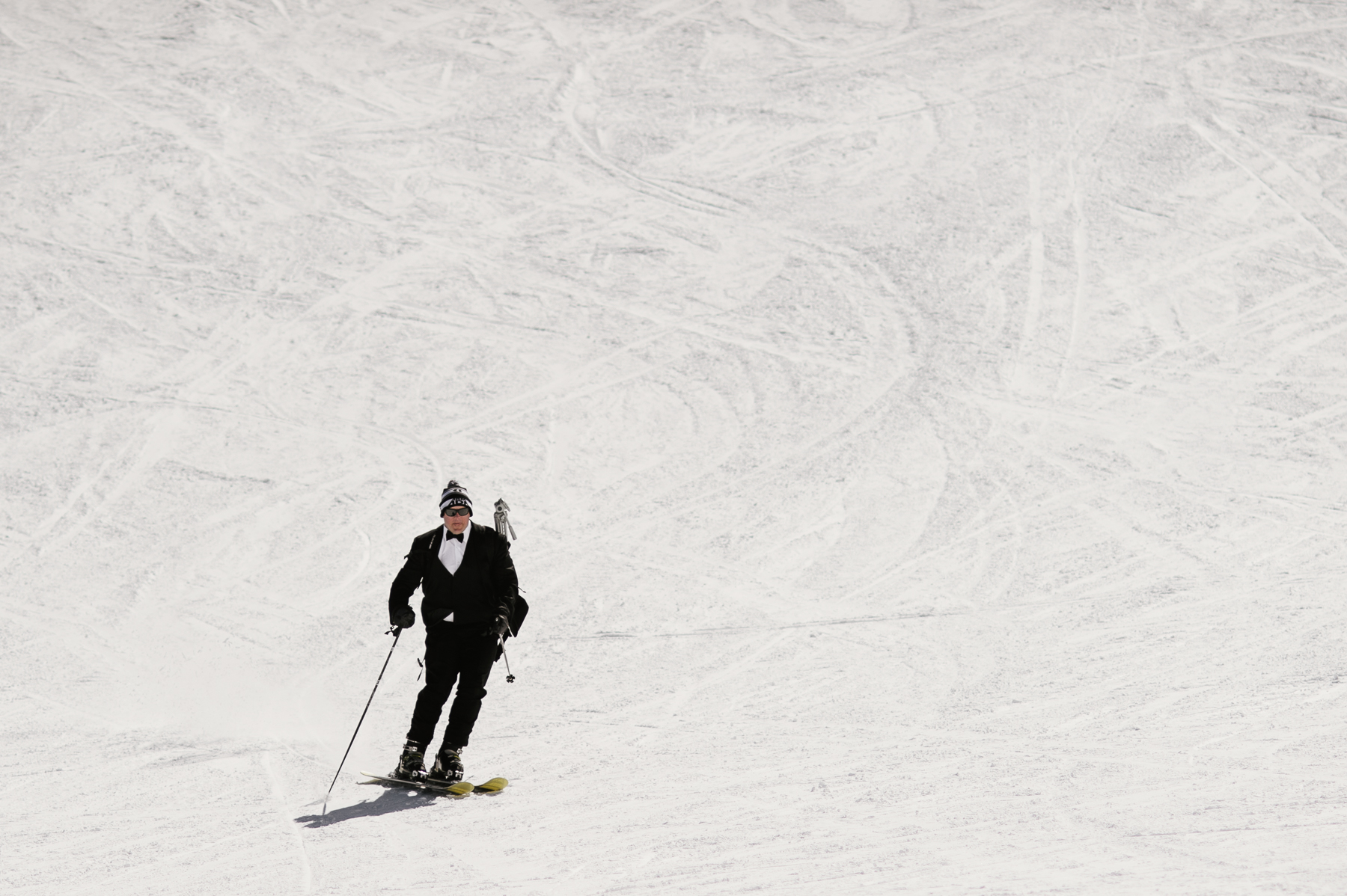 groom ski down big sky