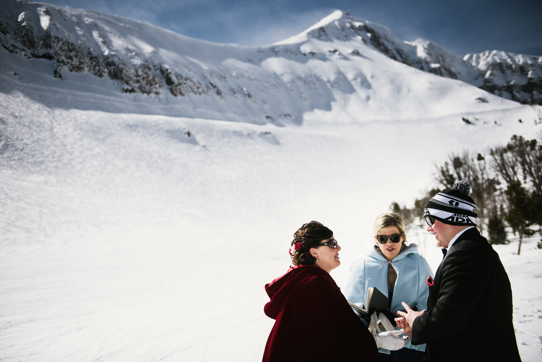 big sky wedding ceremony