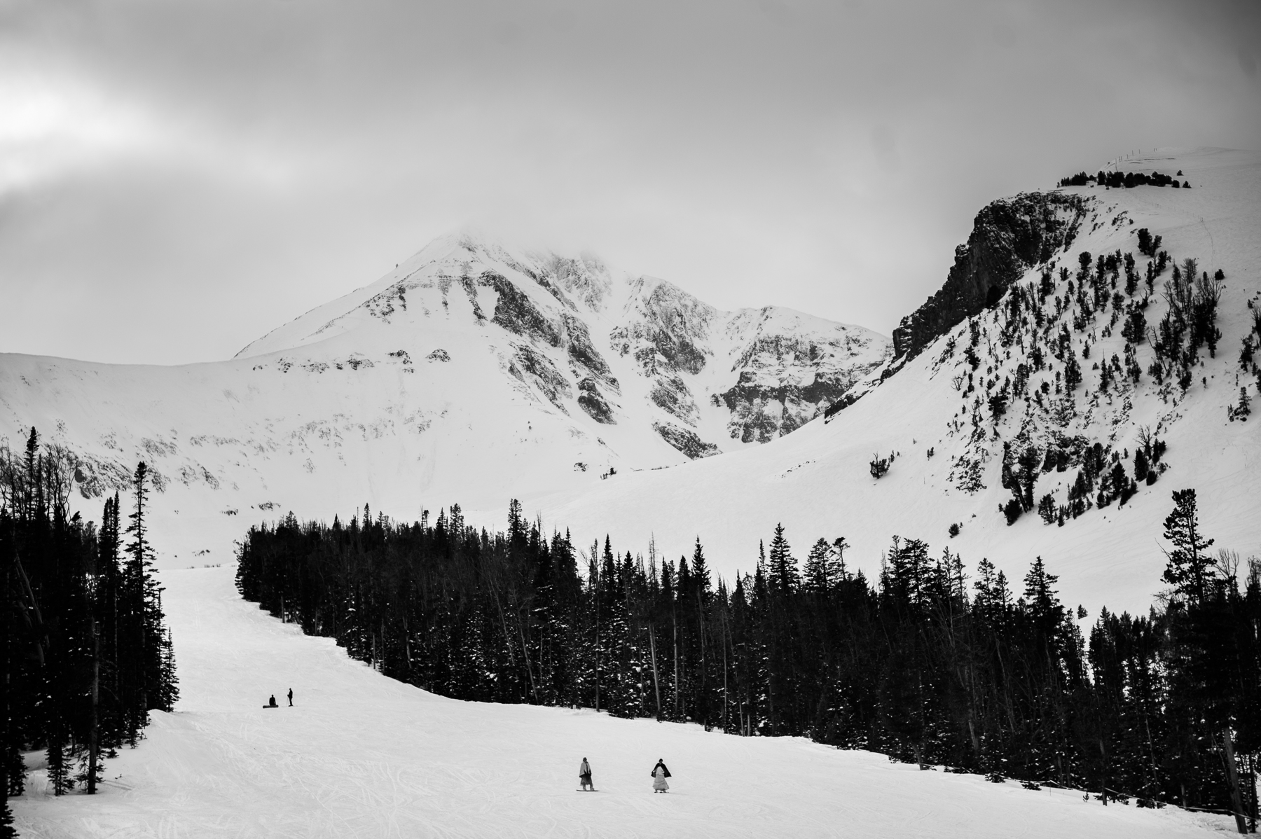 big sky wedding skiing 