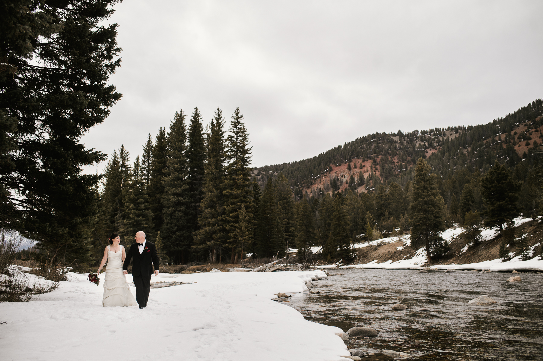 rainbow ranch wedding river