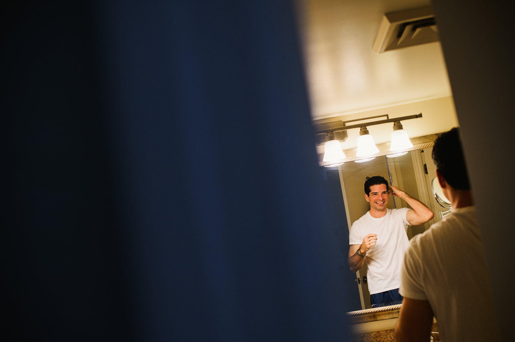 Sanibel Marriott groom getting ready