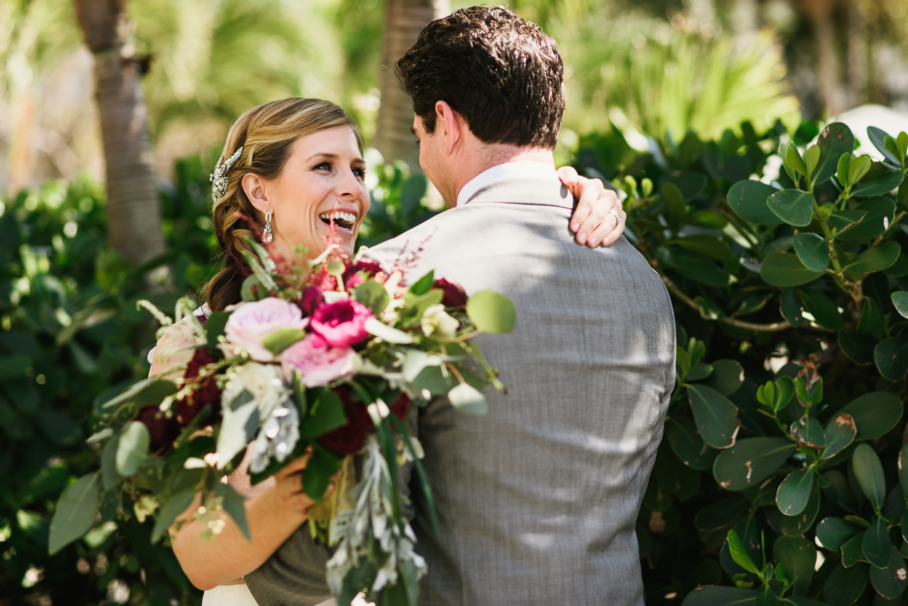 sanibel marriott first look bride reaction