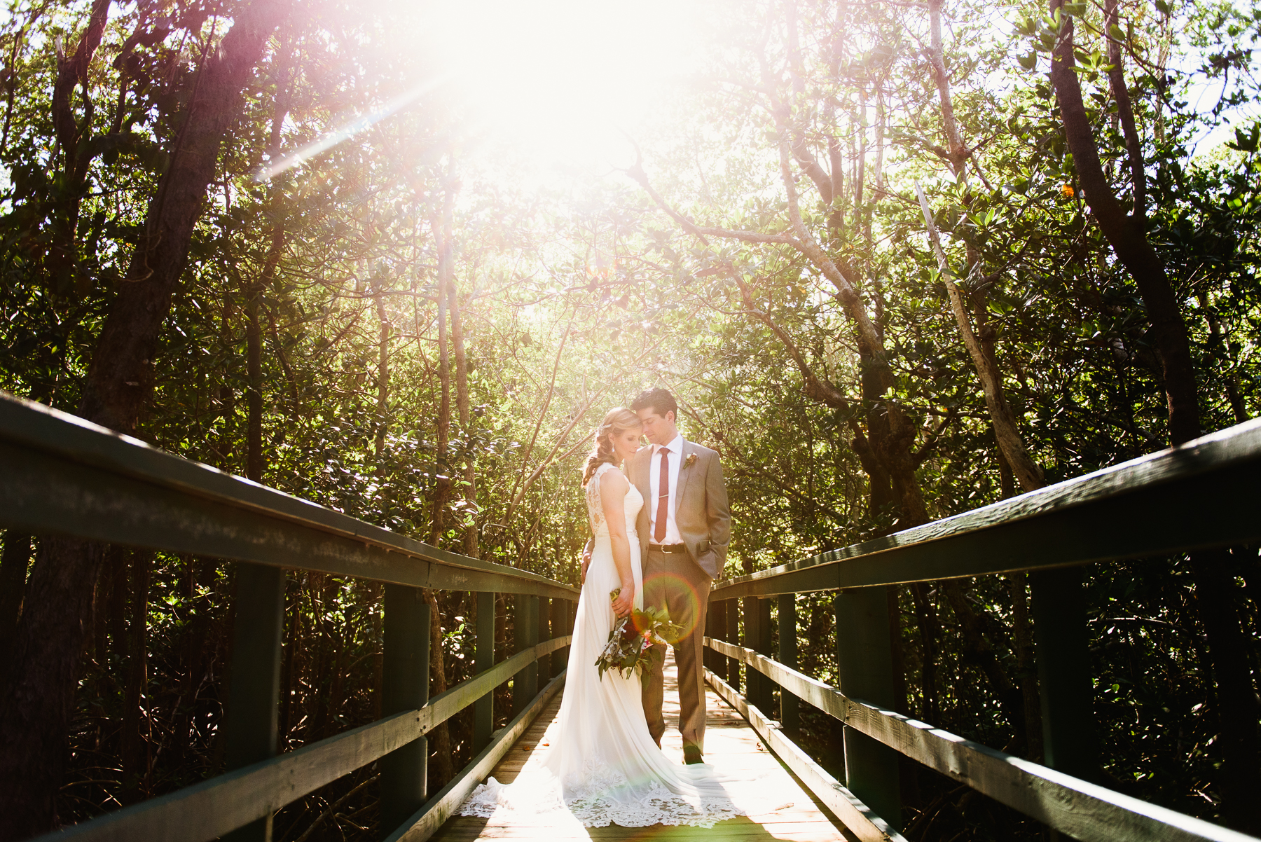 sanibel marriott wedding board walk portrait