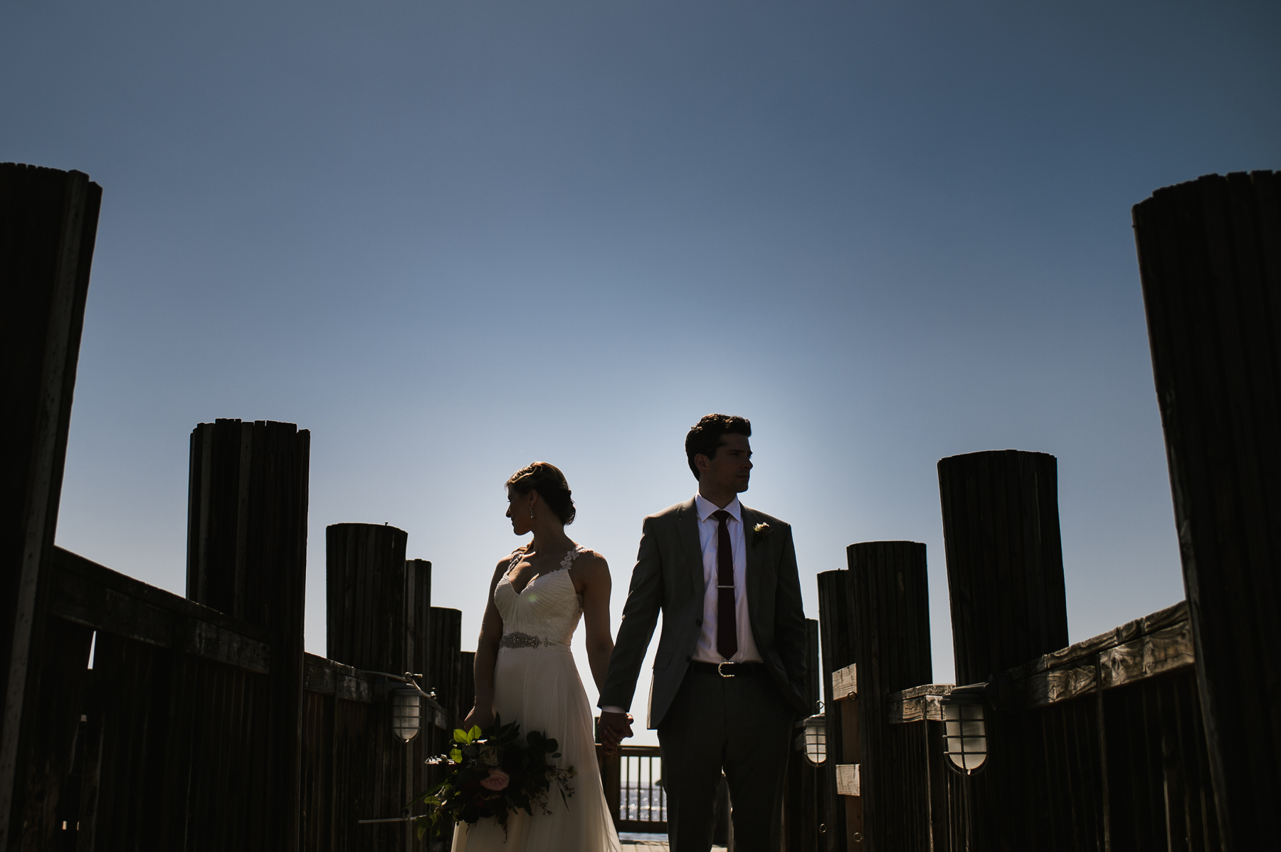sanibel marriott pier wedding silhouette 