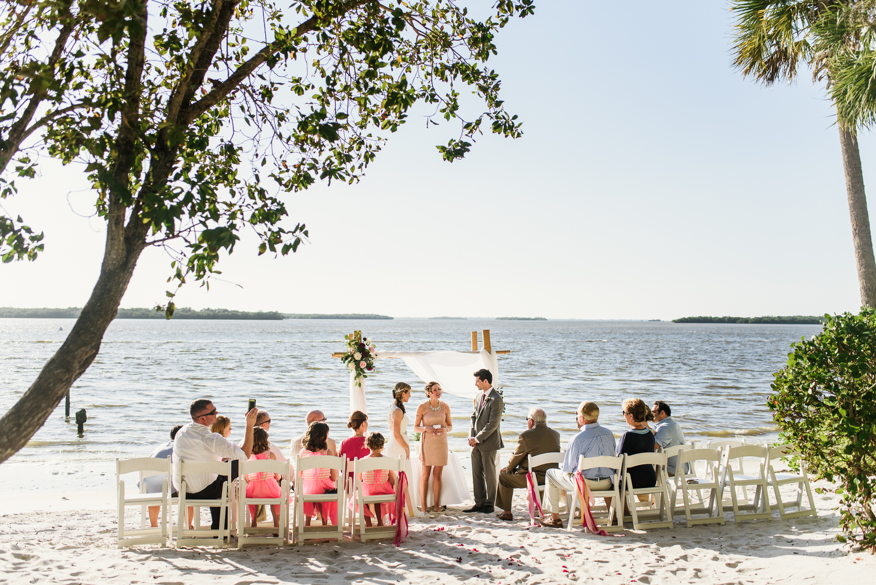 ft. meyers florida beach ceremony wedding 
