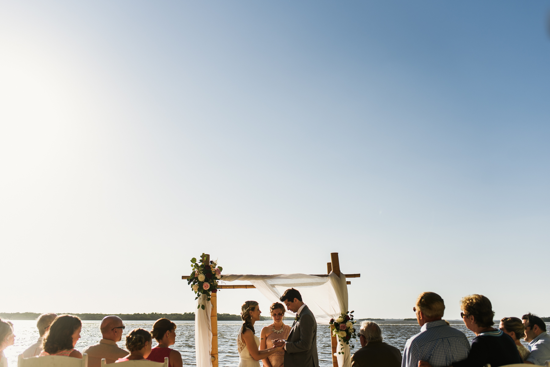 florida sunset beach wedding