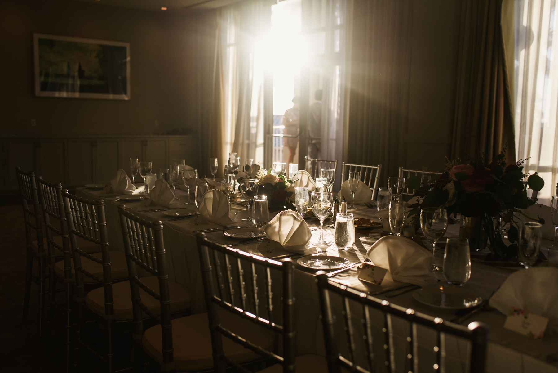 sanibel marriott wedding reception table