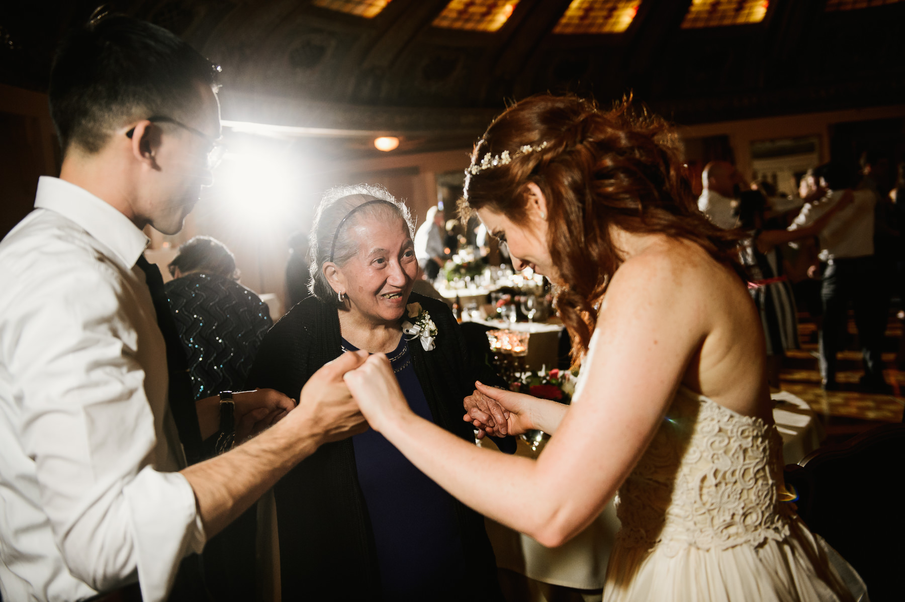 arctic club wedding grandma dancing