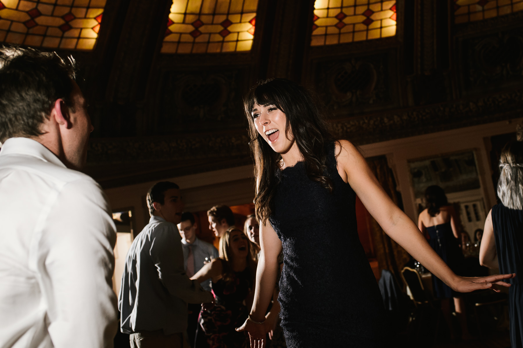 arctic club bridal party dancing