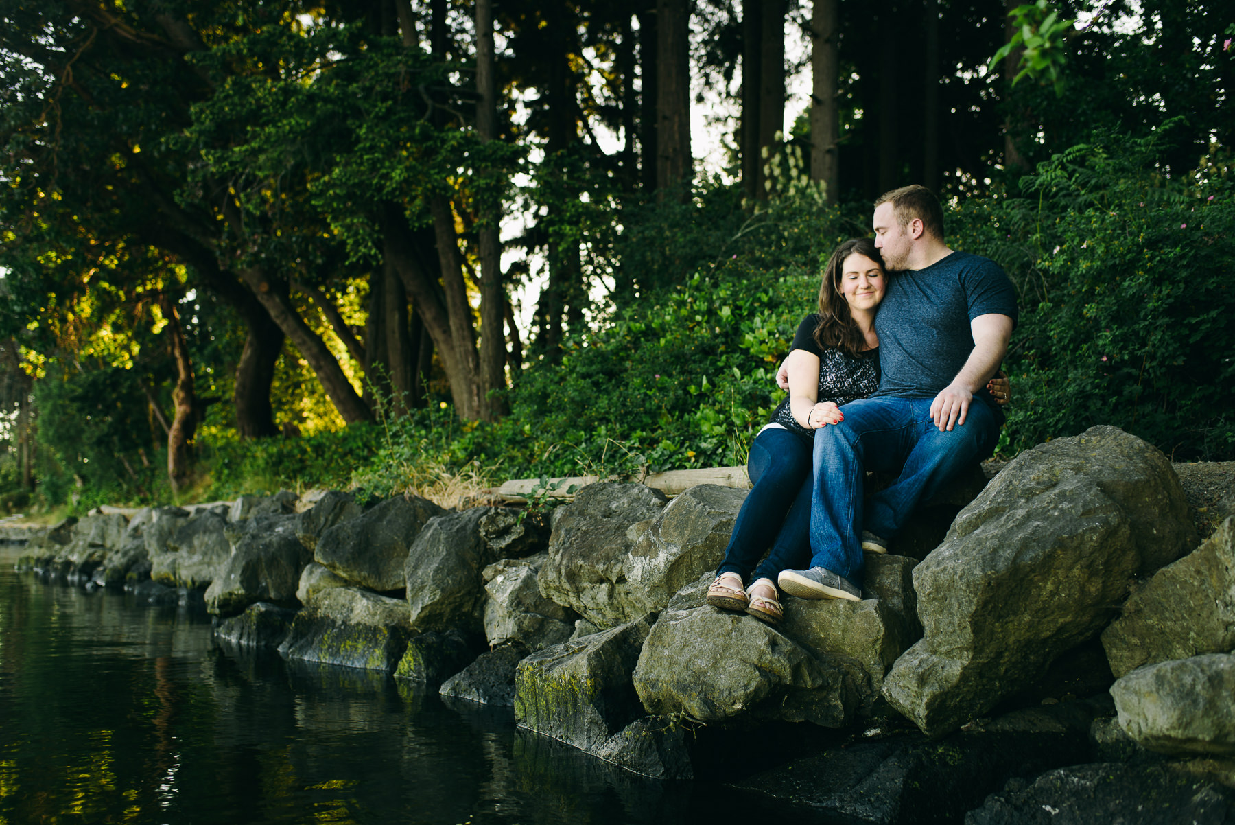 bainbridge island waterfront engagement 