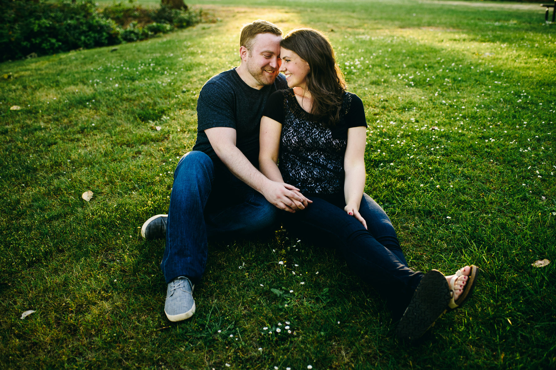 bainbridge island sunset engagement