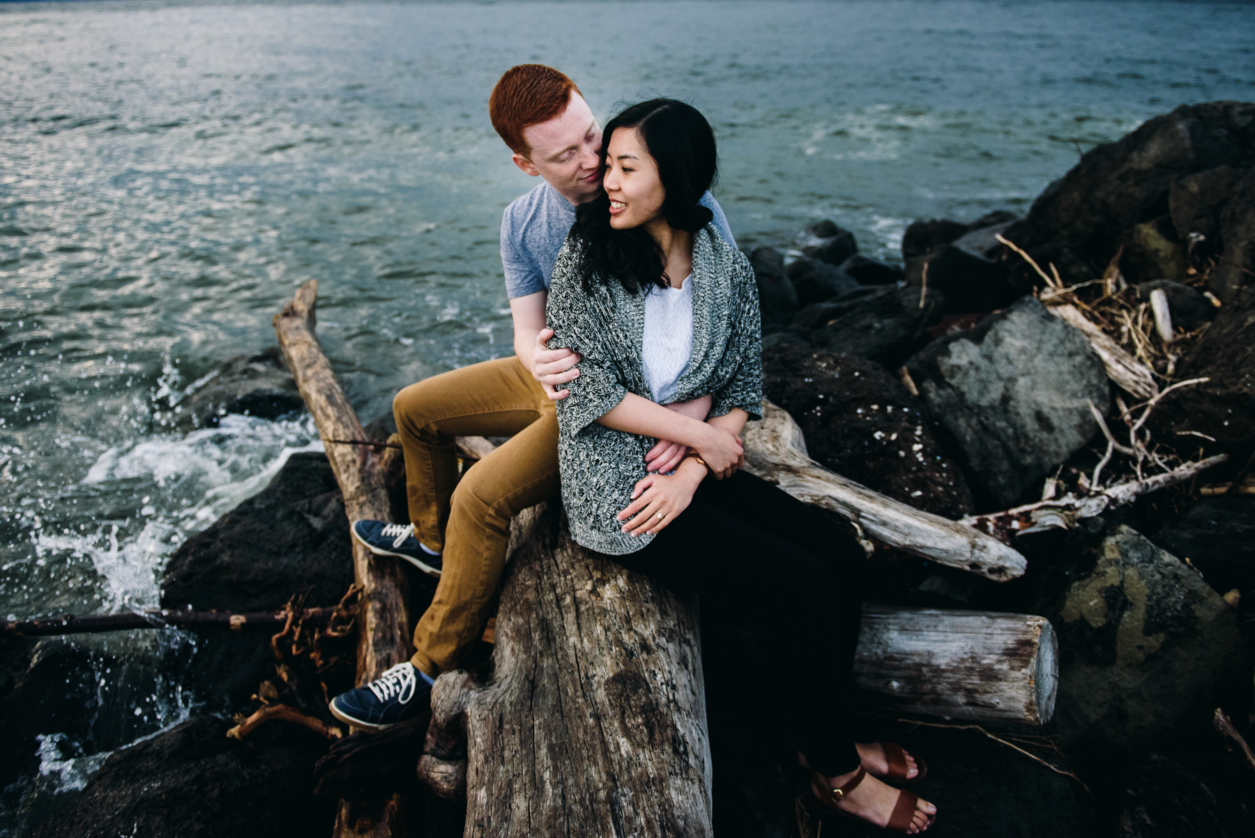 discovery park driftwood engagement