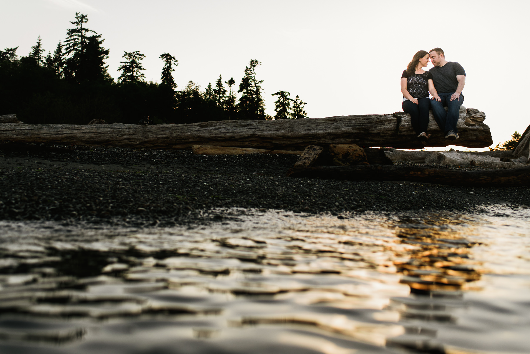 fay bainbridge beach engagement 