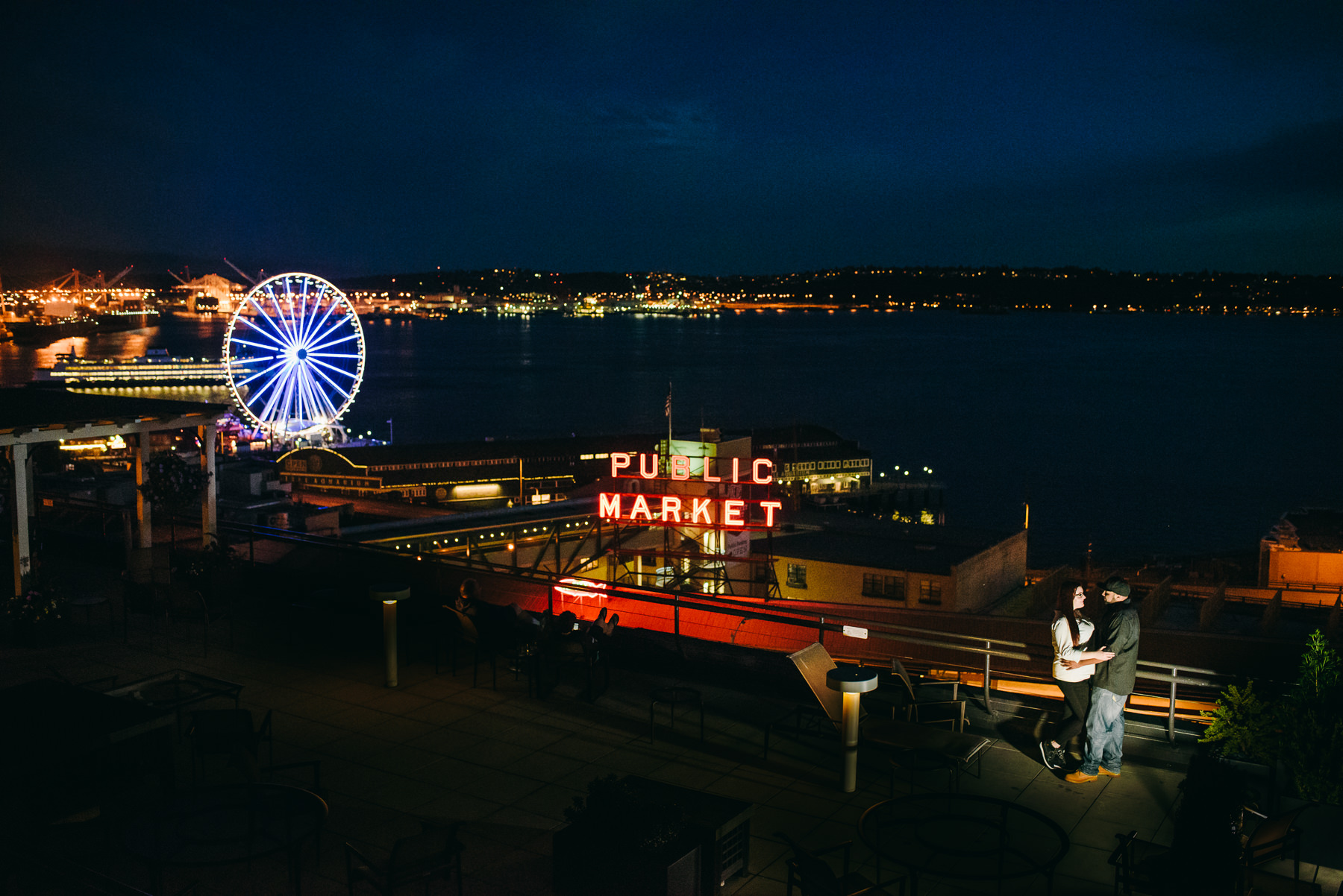 inn at the market night engagement session