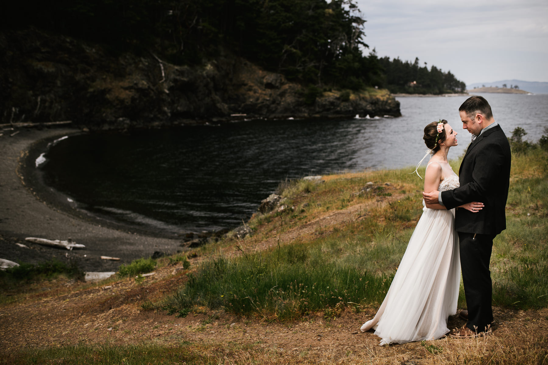 san juan island wedding portrait