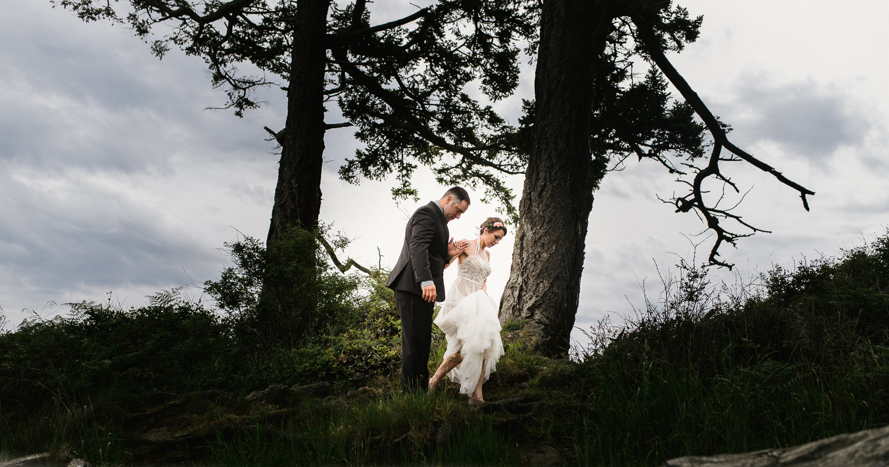 majestic san juan island wedding moment