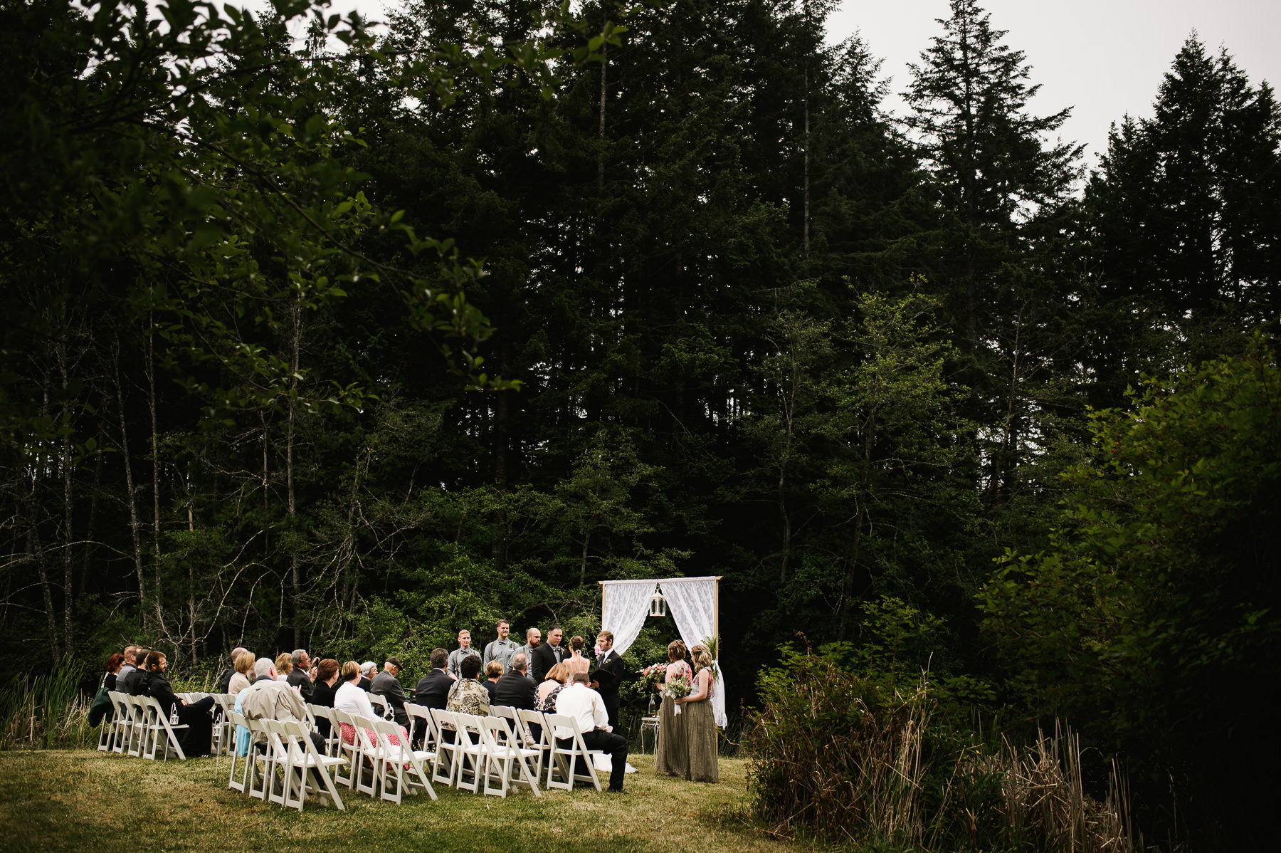 lakedale resort lake wedding ceremony exit