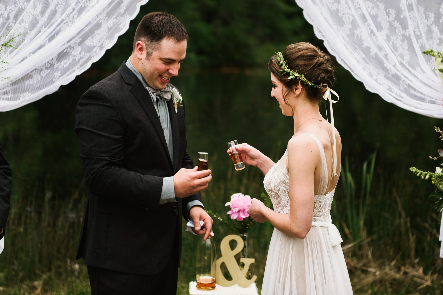 friday harbor wedding ceremony shots