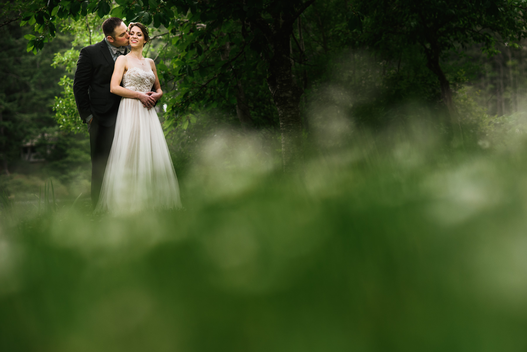 san juan island wedding lush portrait