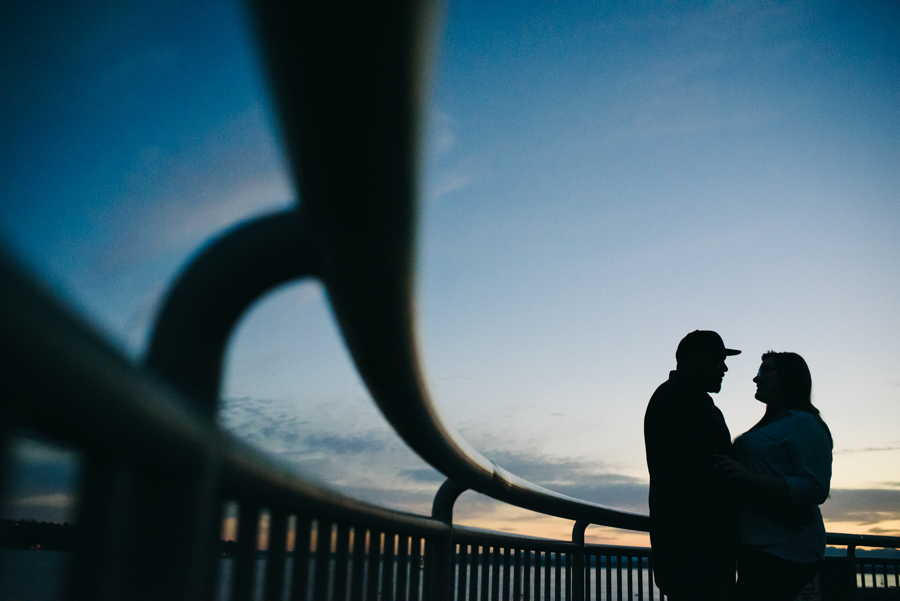 seattle sunset engagement session