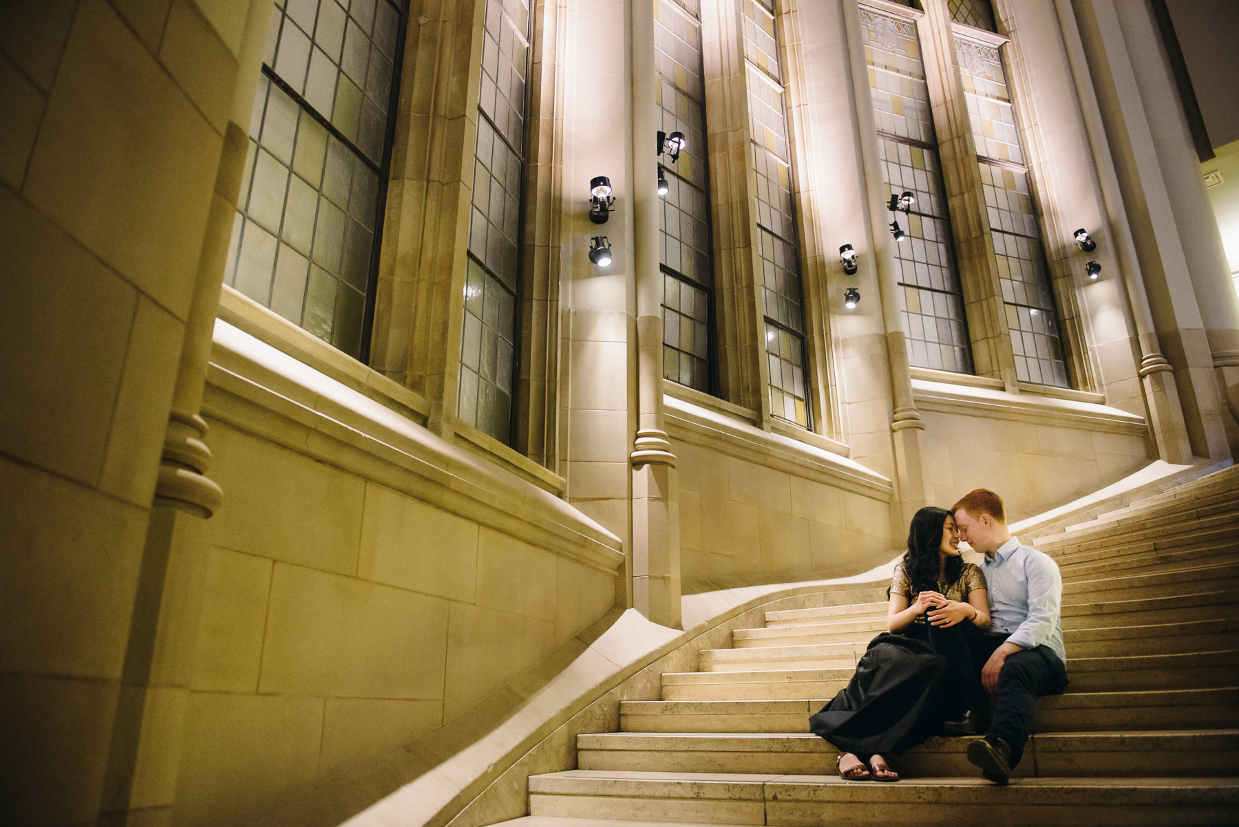 suzzallo grand staircase engagement session