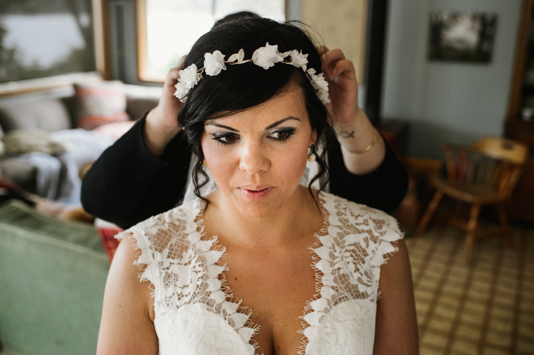 lopez island bride and veil 