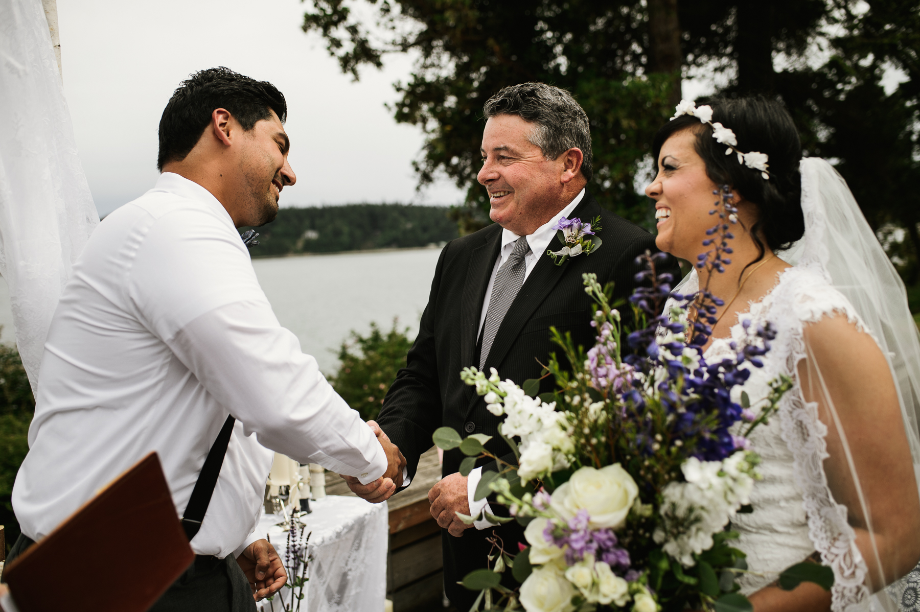 lopez island wedding ceremony