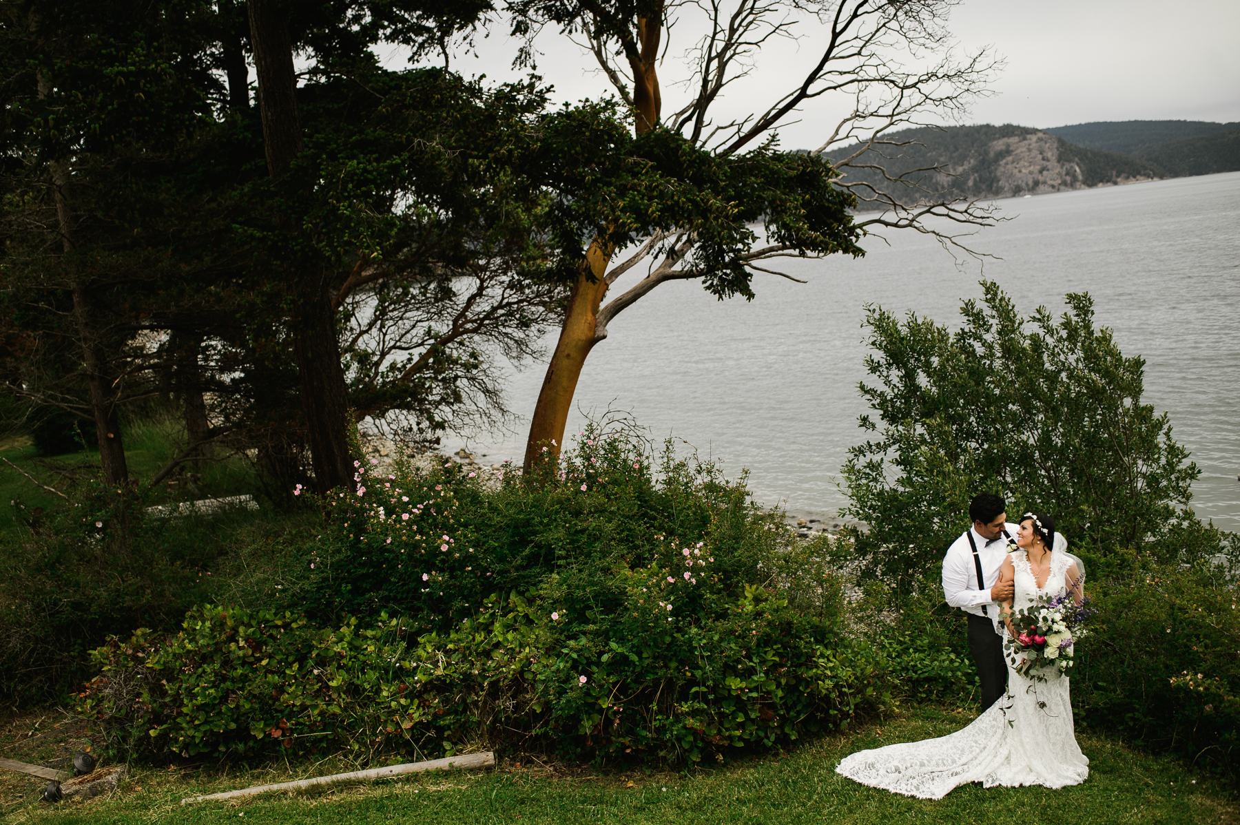 lopez island wedding portrait