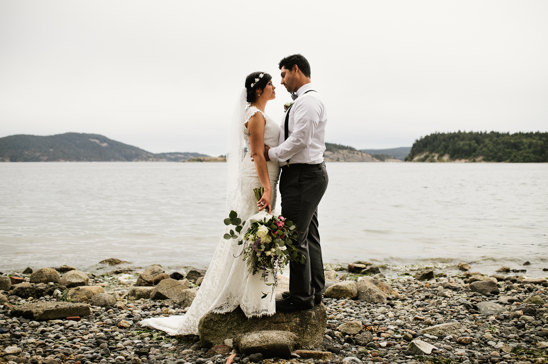 san juan island beach wedding photography