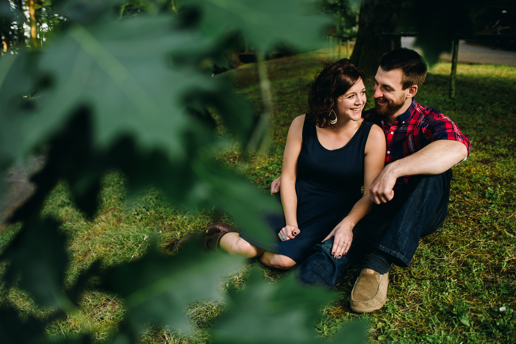 Mt. Tabor golden hour engagement