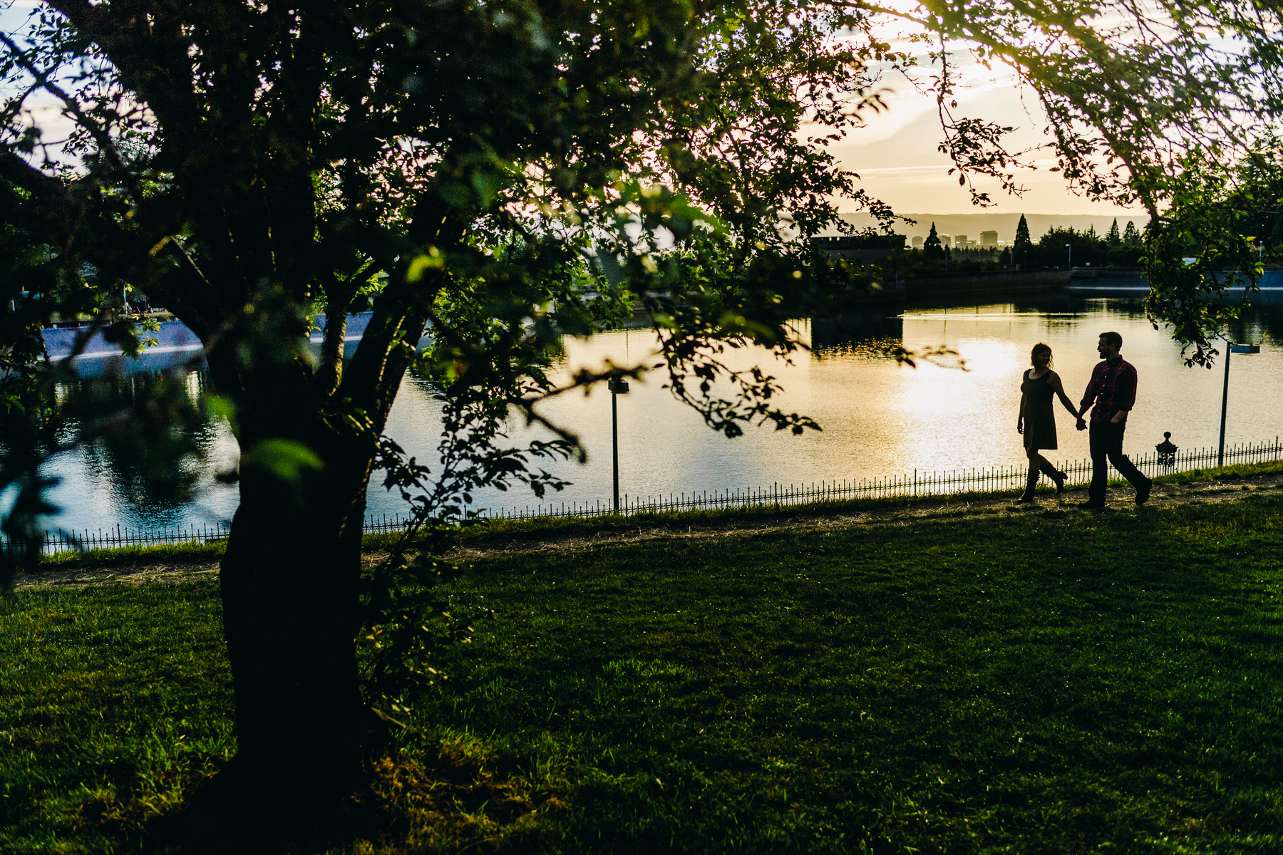 Mt. Tabor engagement photos reservoirs 