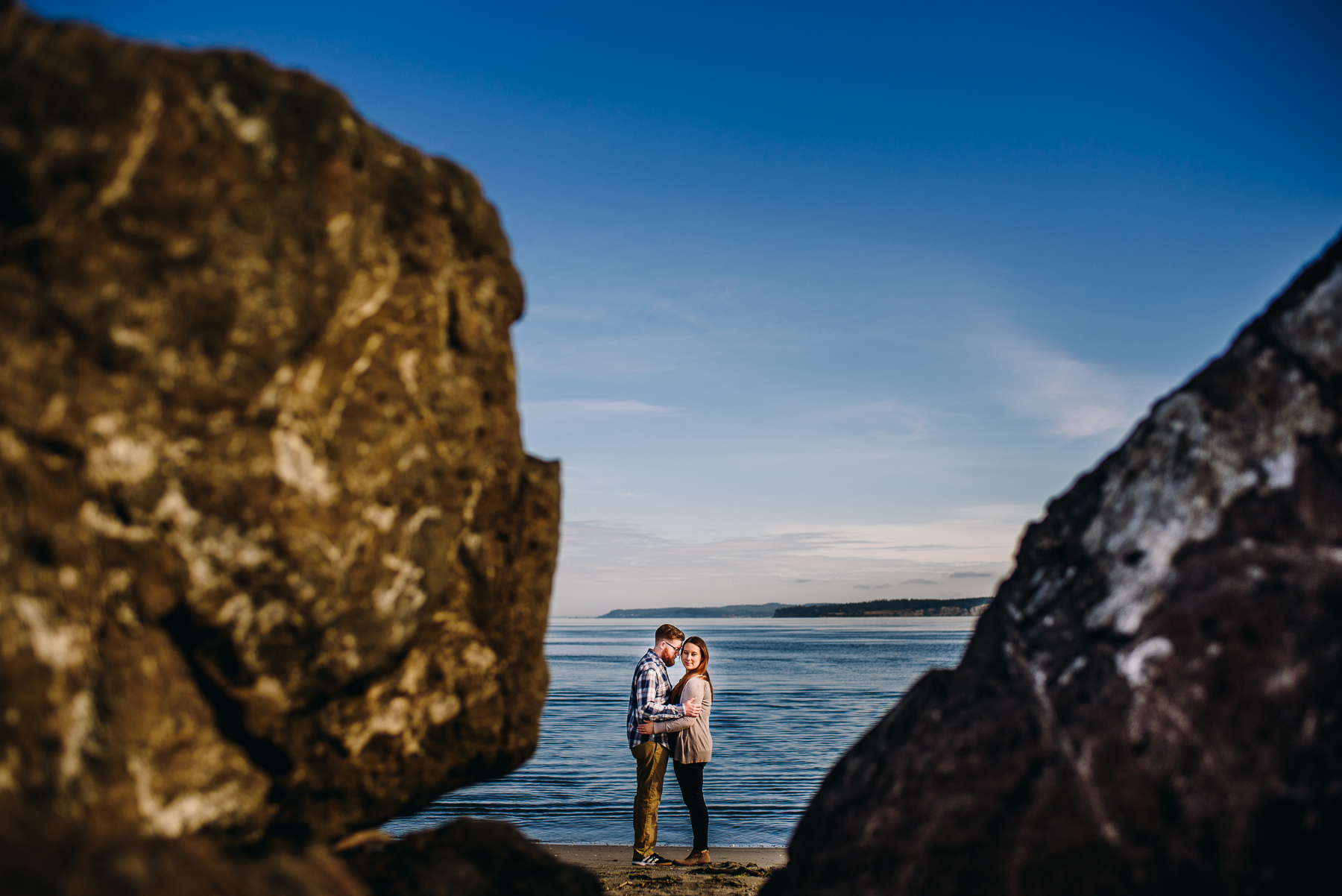 Point No Point beach engagement