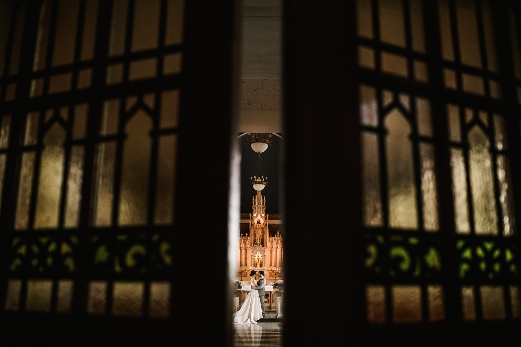 st. anne's chapel wedding portrait