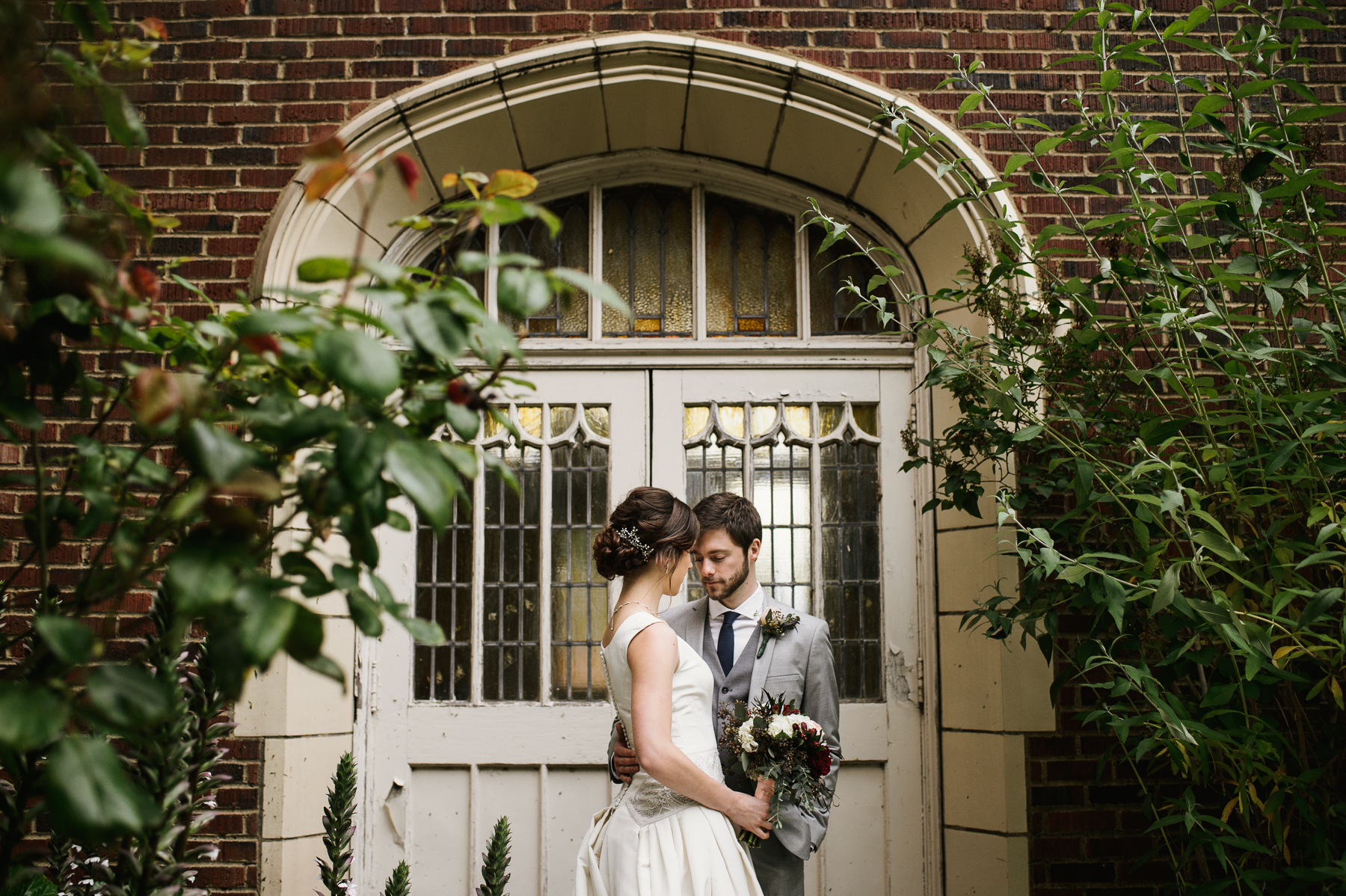 st. anne's chapel wedding portrait garden