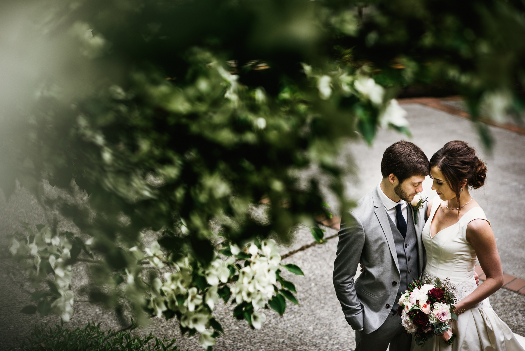 st. anne's chapel wedding portrait spring