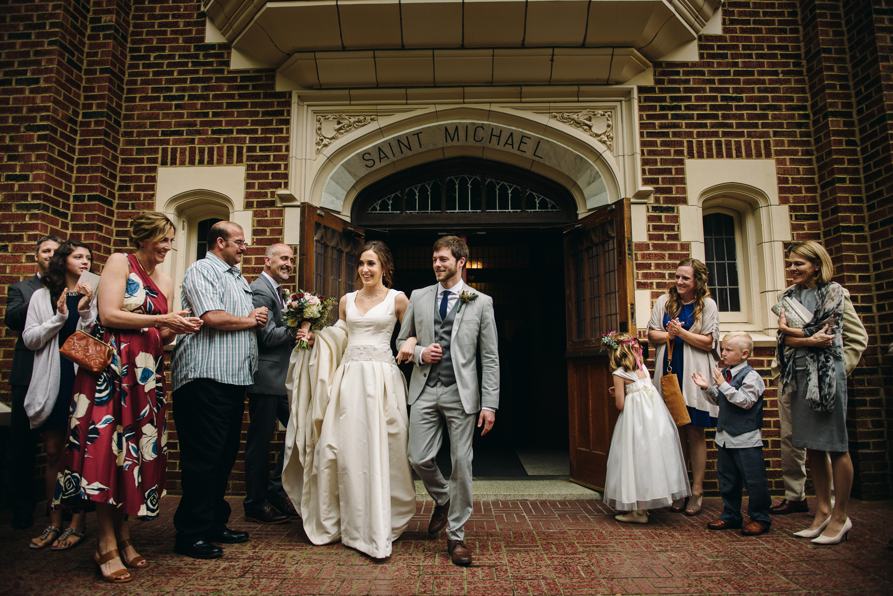 st. anne's chapel wedding ceremony exit