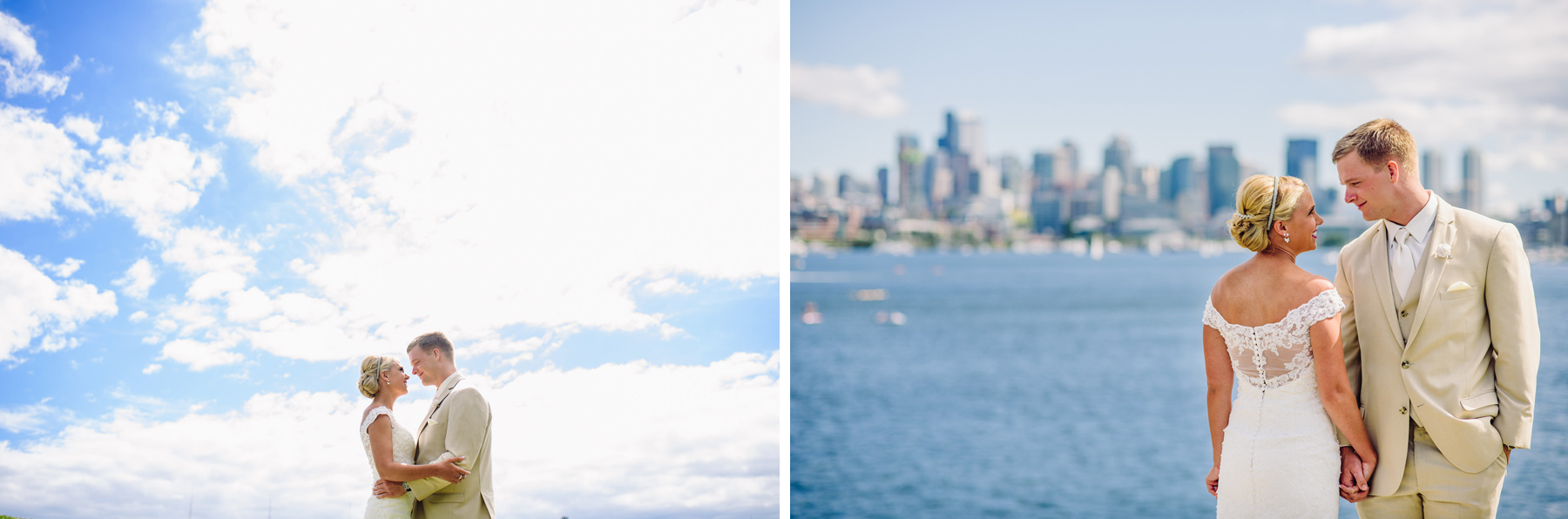 seattle skyline wedding photos