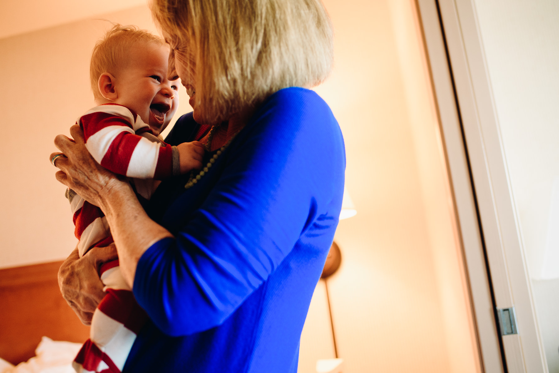 baby and grandma wedding