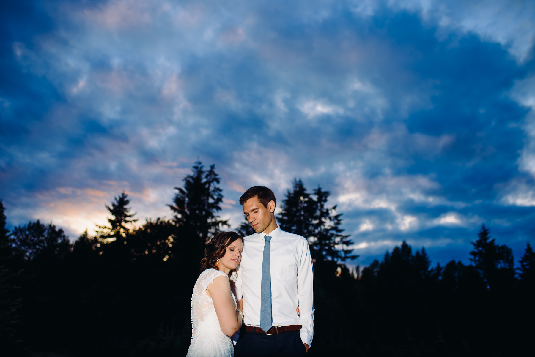 Trinity Tree Farm wedding portrait