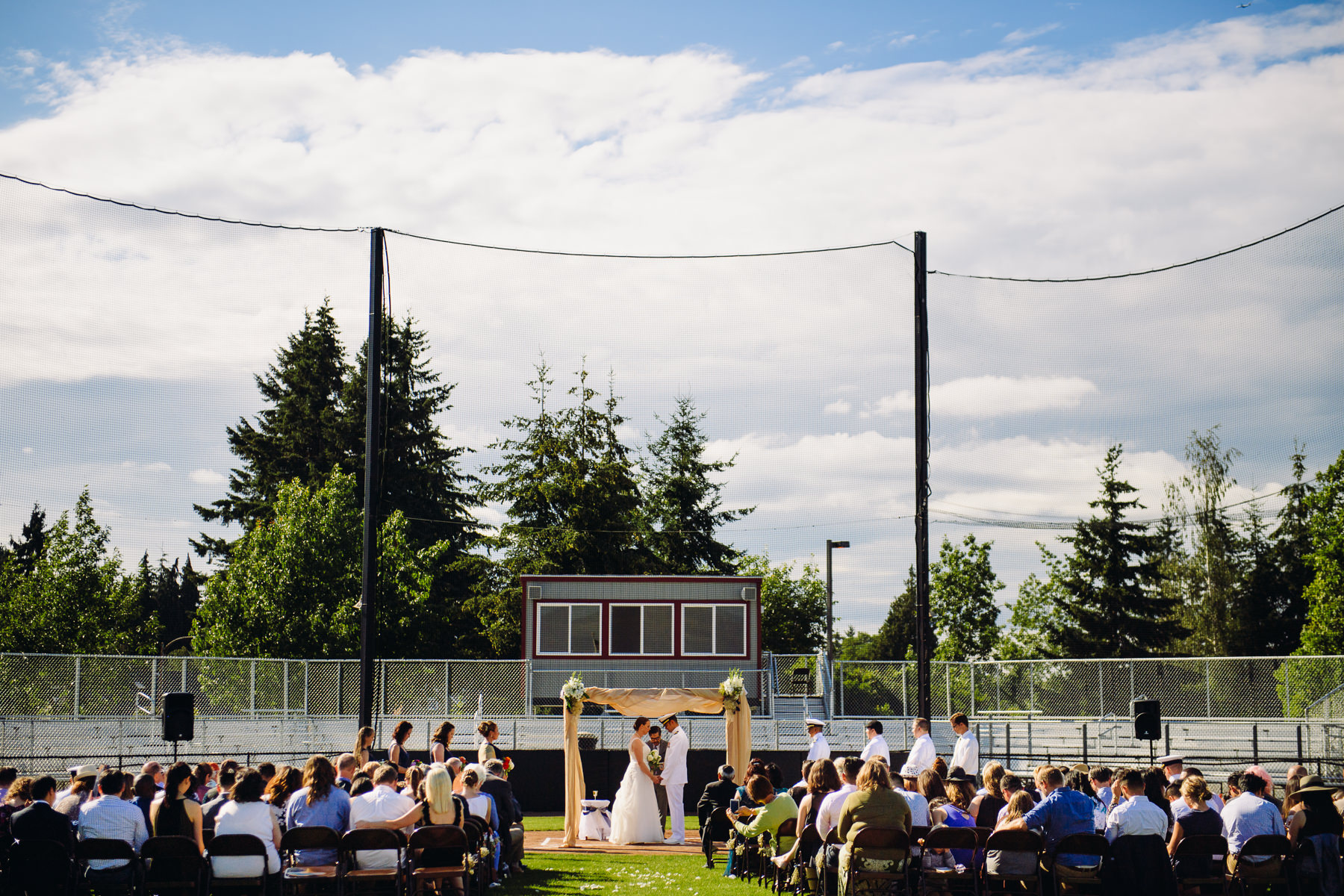 university of puget sound baseball field wedding