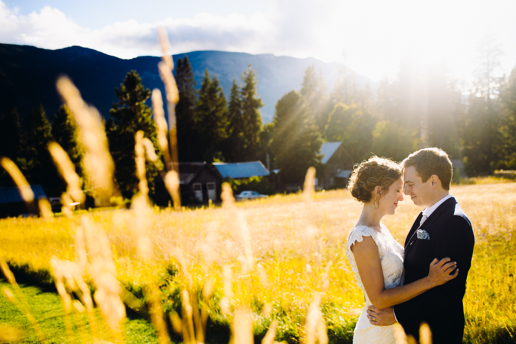 brown family homestead wedding portrait 