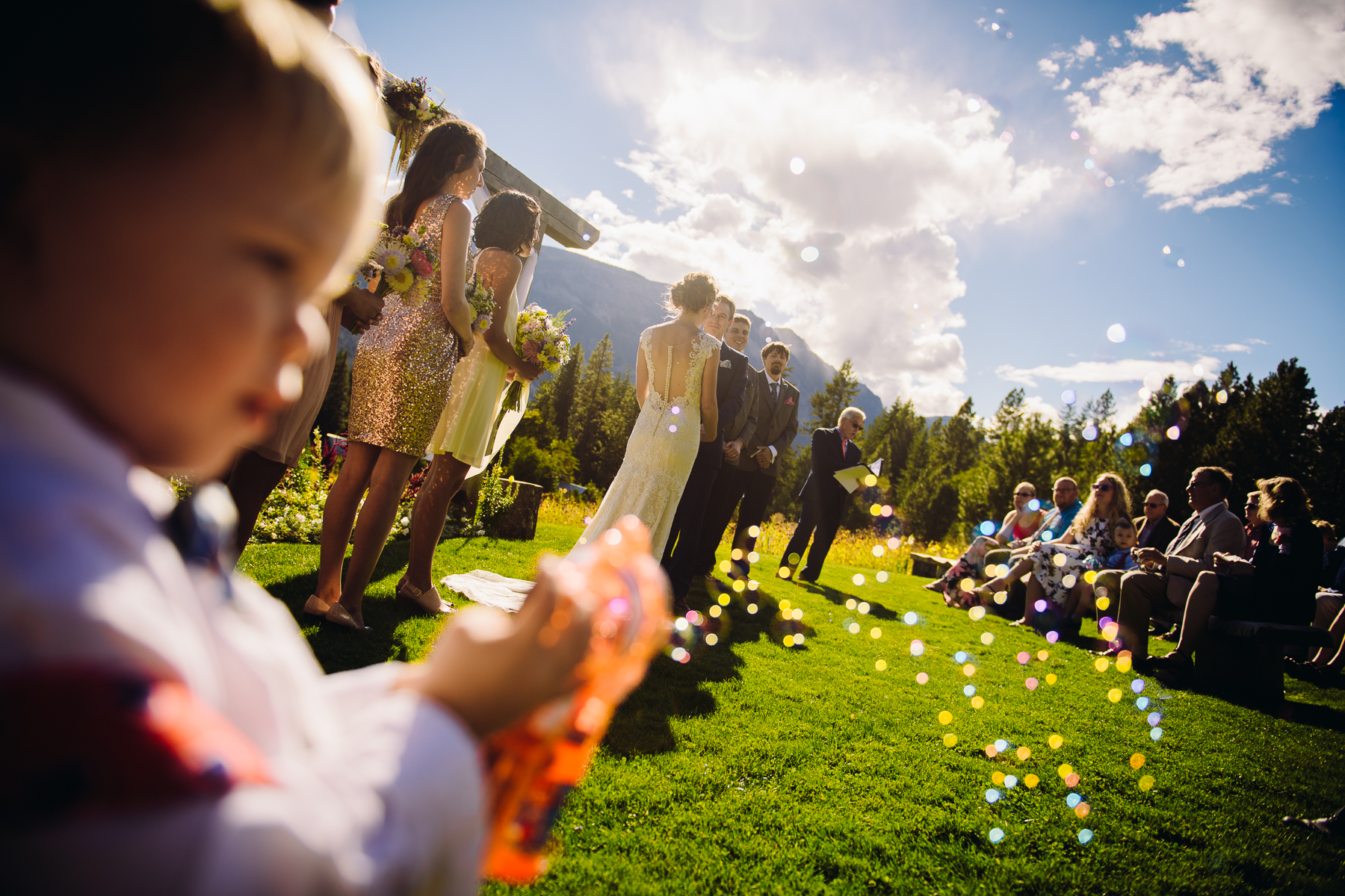 brown family homestead wedding ceremony