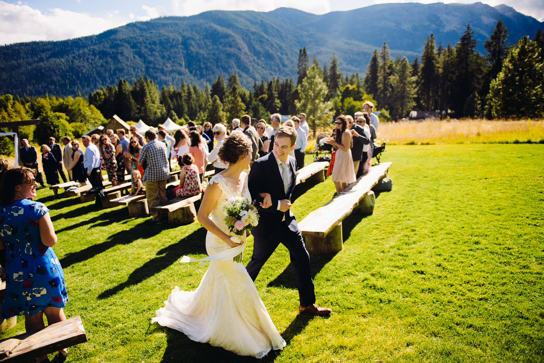 brown family homestead wedding ceremony