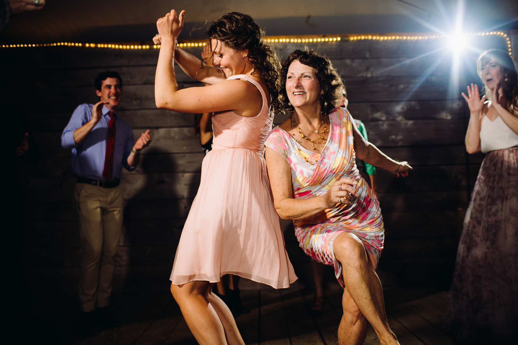 Brown Family Homestead reception dancing