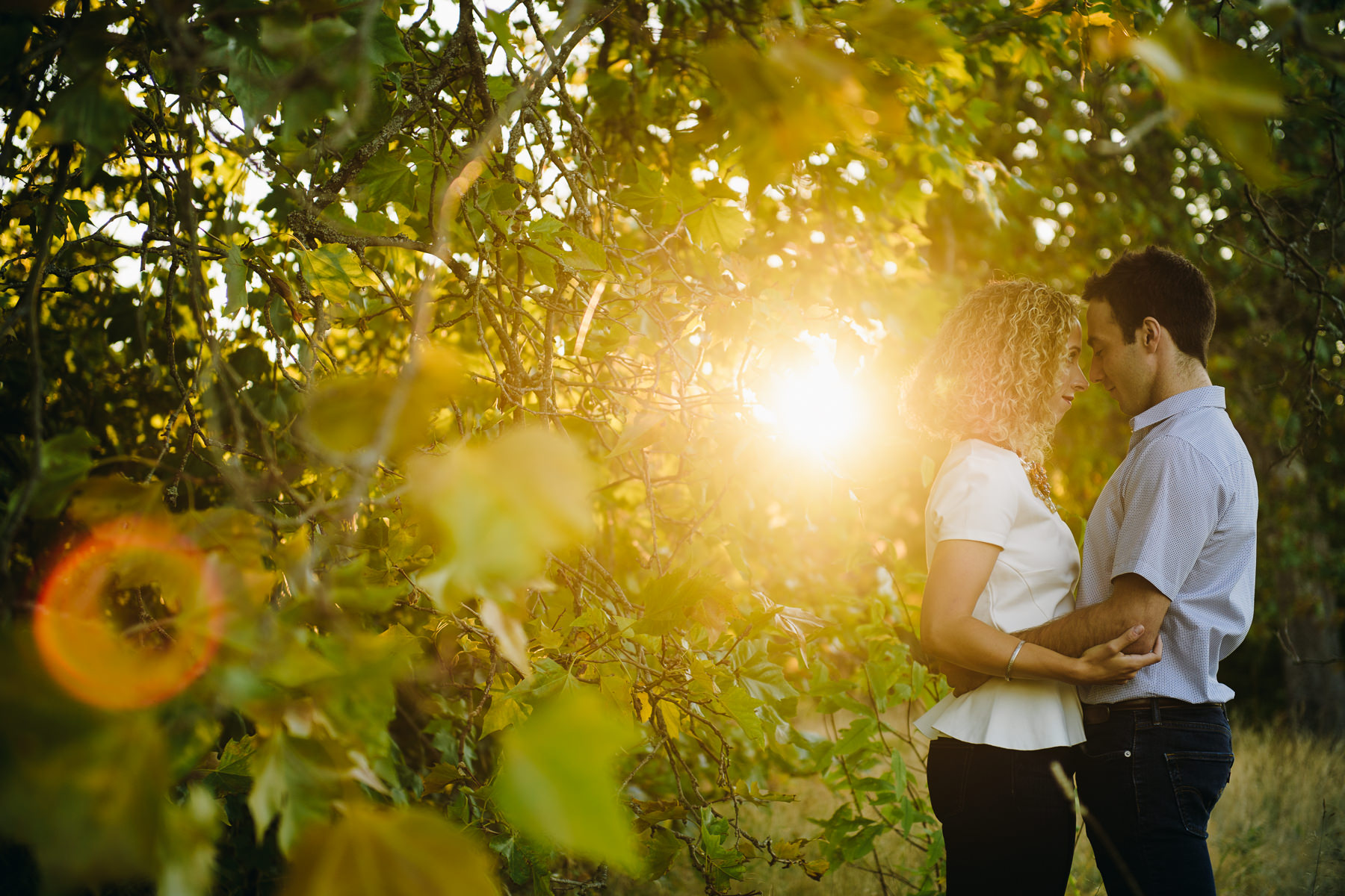 seattle fall engagement photos