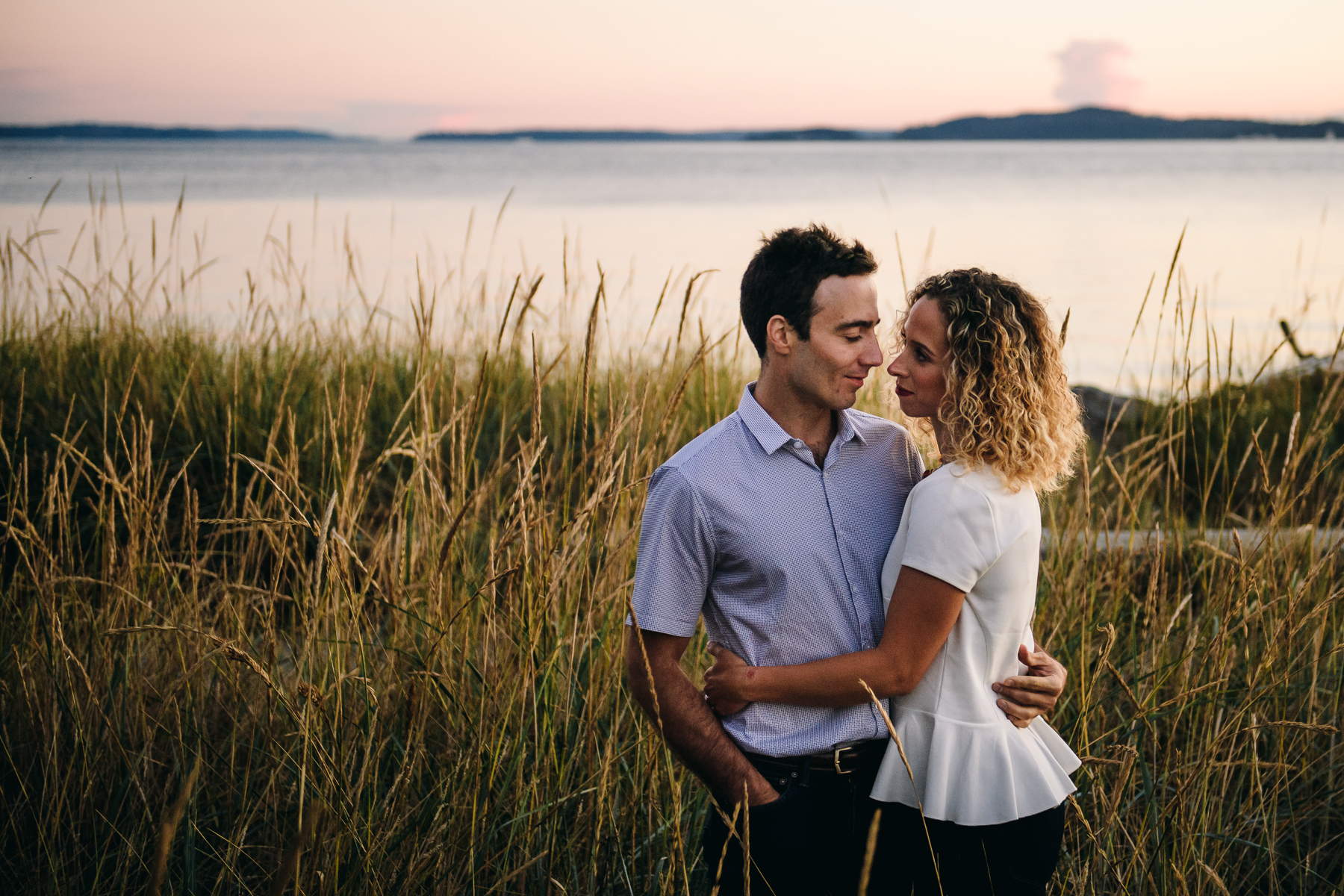 seattle fall engagement photos