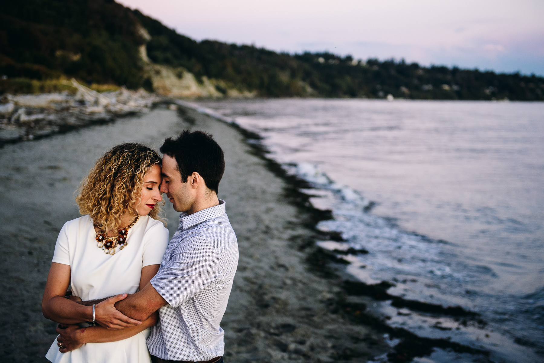 discovery park fall engagement photos