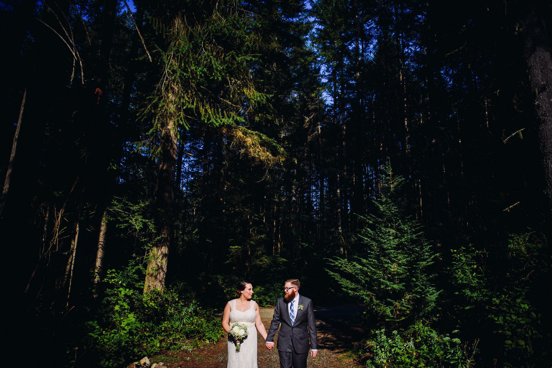 kitsap forest wedding 