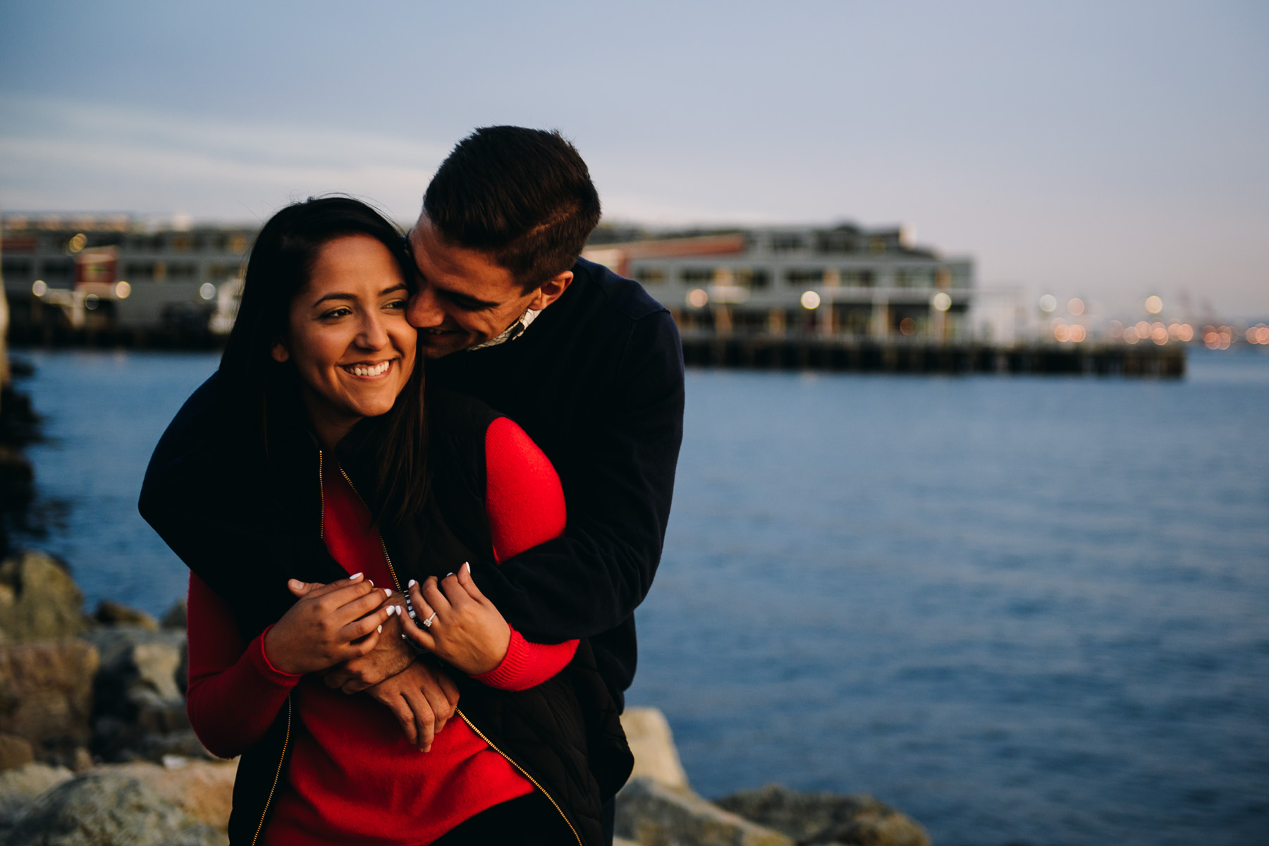 seattle sunset engagement session