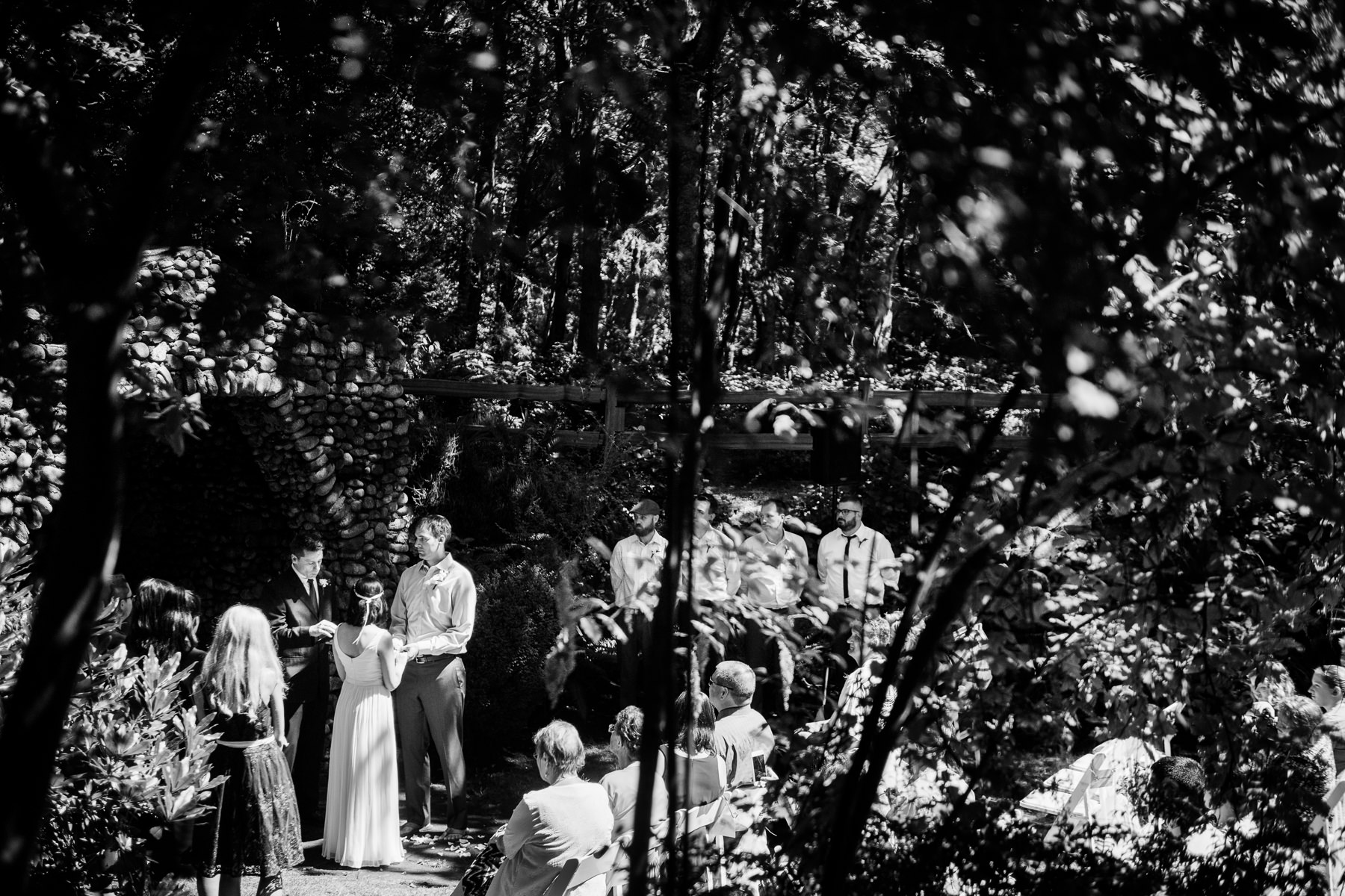 st. edward state park grotto wedding ceremony